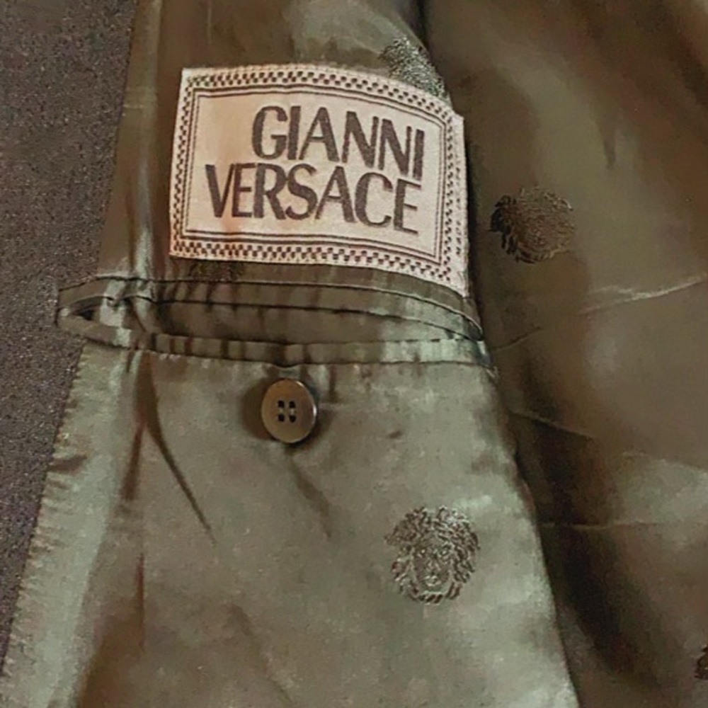 A Versace trench coat
